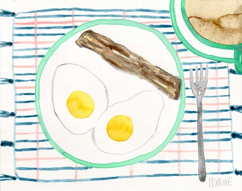 Framed Over Easy Print