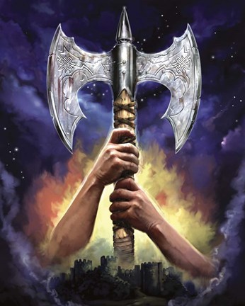 Framed Hands n Axe Print