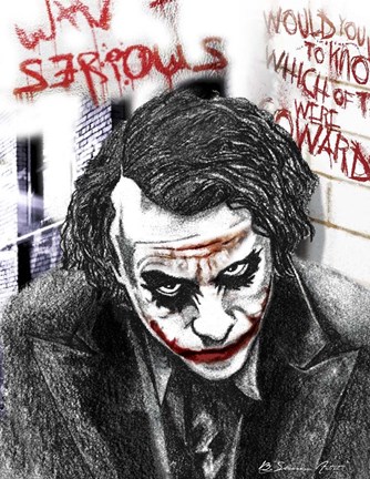 Framed Joker Print