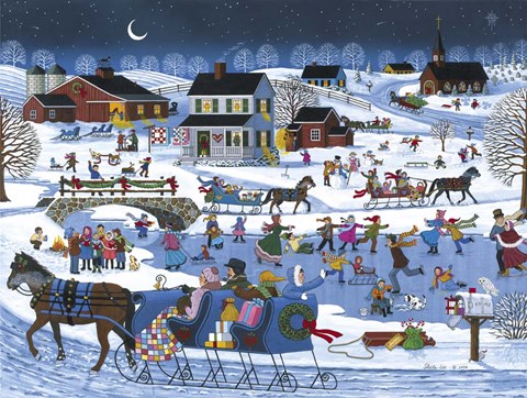 Framed Over the River Print