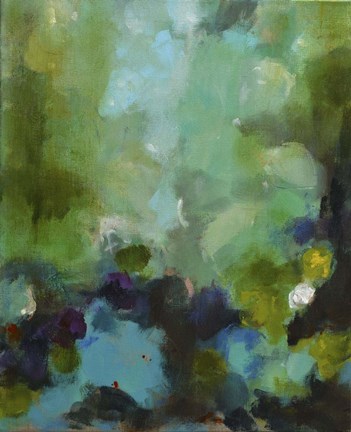 Framed Green II Print