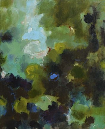 Framed Green III Print