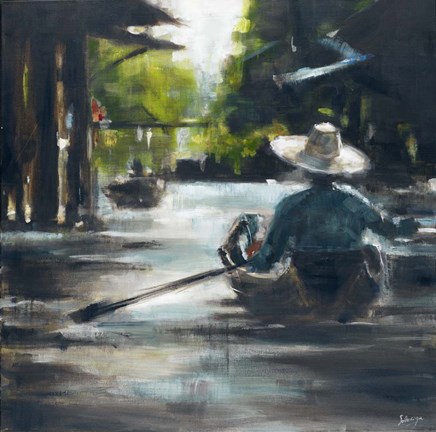 Framed On the Boat Print