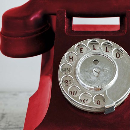 Framed Red Hello Print