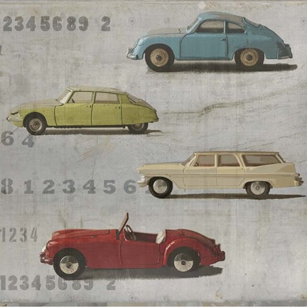 Framed Vintage Cars Print