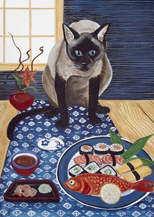 Framed Sushi Lover Print