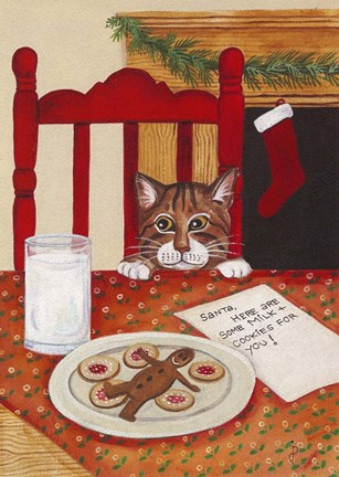 Framed Message To Santa Print