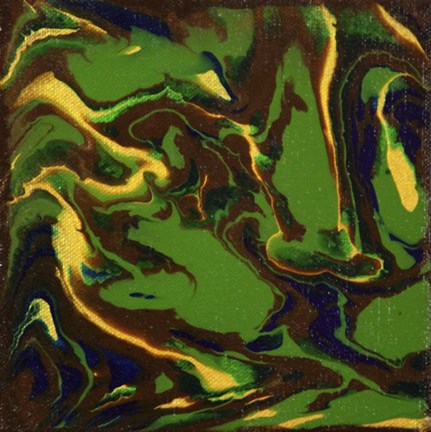 Framed Liquid Industrial IV - Canvas XII Print