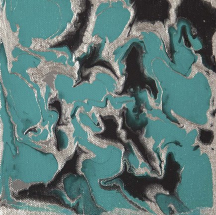 Framed Liquid Industrial IV - Canvas XVI Print