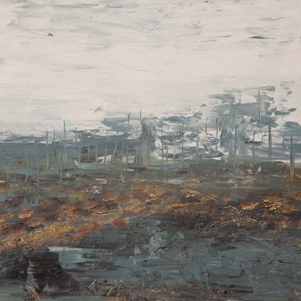 Framed Winter Lake Print