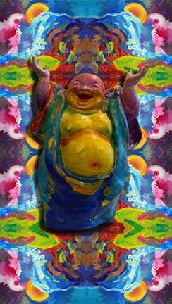 Framed Buddha Waterfall Print