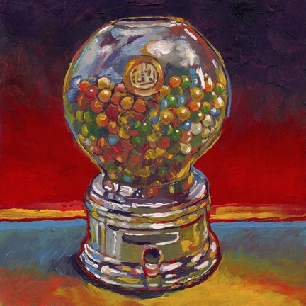 Framed Gum Machine Print