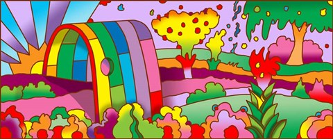 Framed Rainbow Tunnel Print