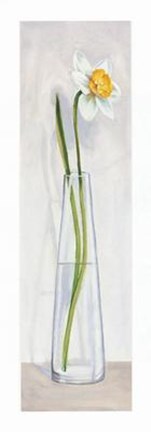 Framed Vaso con Narciso Print