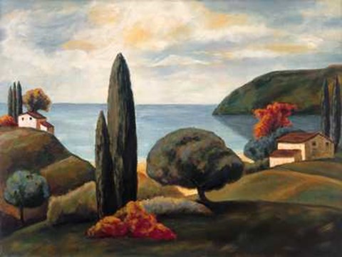 Framed Bay View II Print