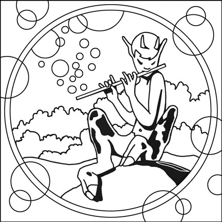 Framed Pop Art Pan Circle Print