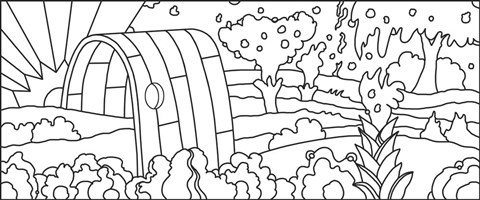 Framed Rainbow Tunnel Print