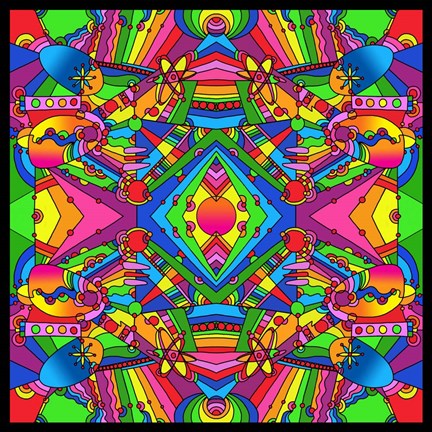 Framed Pop Art Retro 216 Print