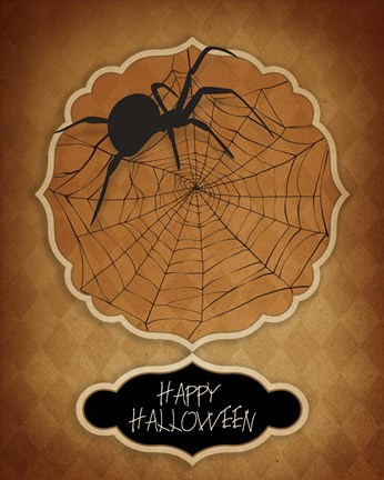 Framed Halloween Spider Print