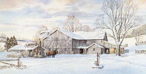 Framed Maple Sugar Time Print