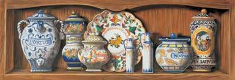 Framed Vasi con Spezie II Print