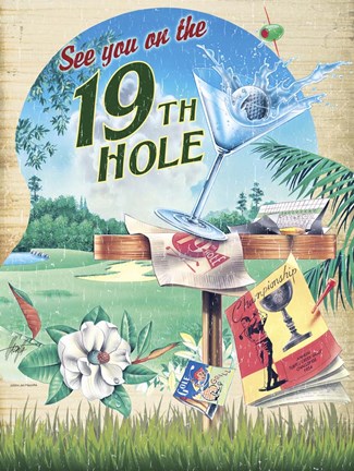 Framed 19th Hole Print