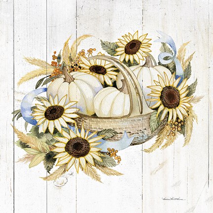 Framed Autumn Elegance IV Gold Print