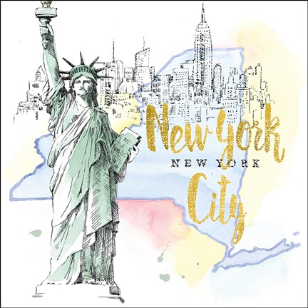 Framed US Cities IV Print