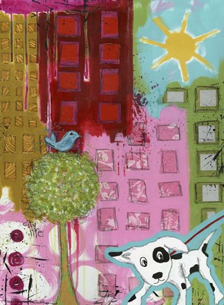 Framed City Life Print