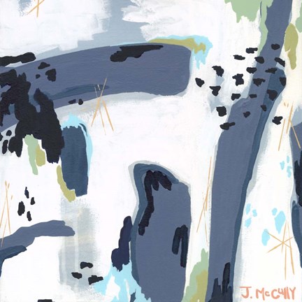 Framed Mystic Fog Abstract Print