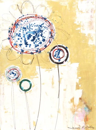 Framed Squash Flowers Print