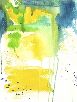 Framed Quiet Fight - Watercolor Abstract Print