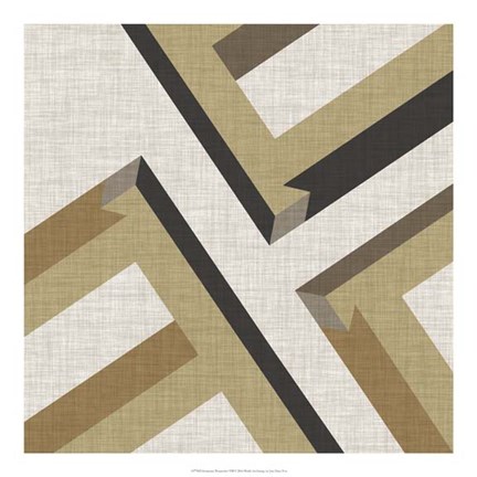 Framed Geometric Perspective VIII Print