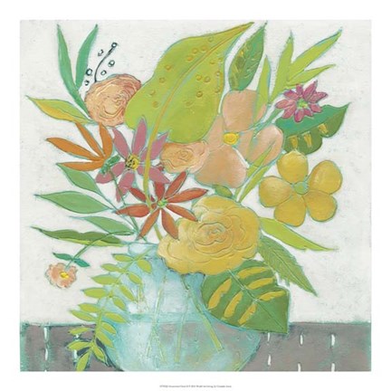 Framed Homestead Floral II Print