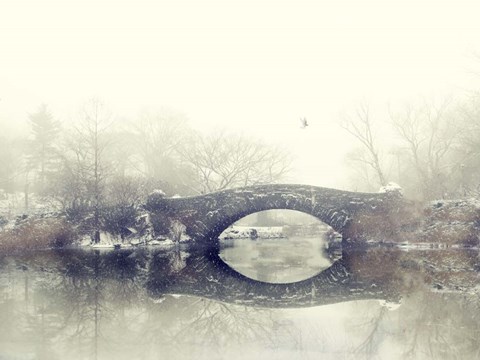 Framed Solitude of Winter Print