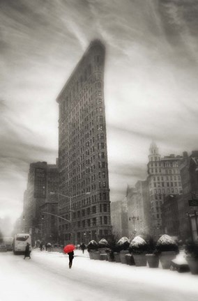Framed Flatiron Winter Print