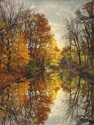 Framed Autumn's Mirror Print