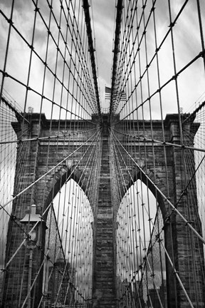 Framed Brooklyn Bridge Mood Print