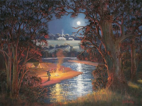 Framed Camping Out Print