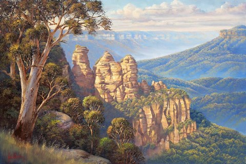 Framed Three Sisters - Katoomba Print