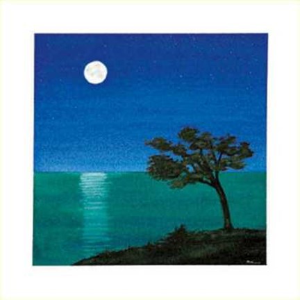 Framed Notturno Mediterraneo II Print
