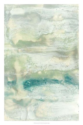 Framed Serene Seafoam II Print