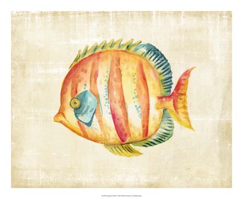 Framed Aquarium Fish II Print