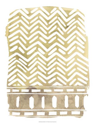 Framed Mud Cloth Motif I Print