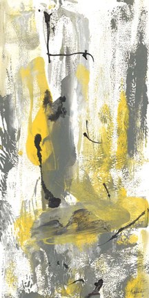 Framed Grey Movement I Print