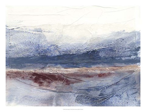 Framed Horizon Spray I Print