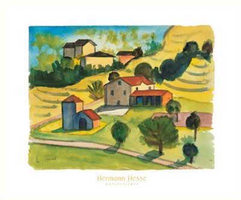 Framed Gehofte am Weinberg Print