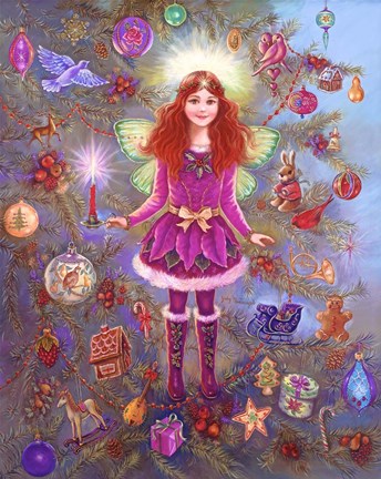 Framed Christmas Tree Fairy Print