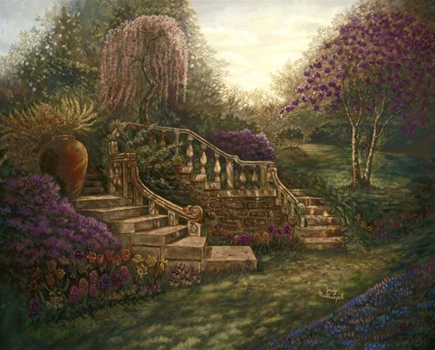 Framed April Garden Print