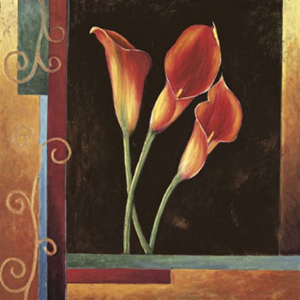 Framed Orange Callas Print